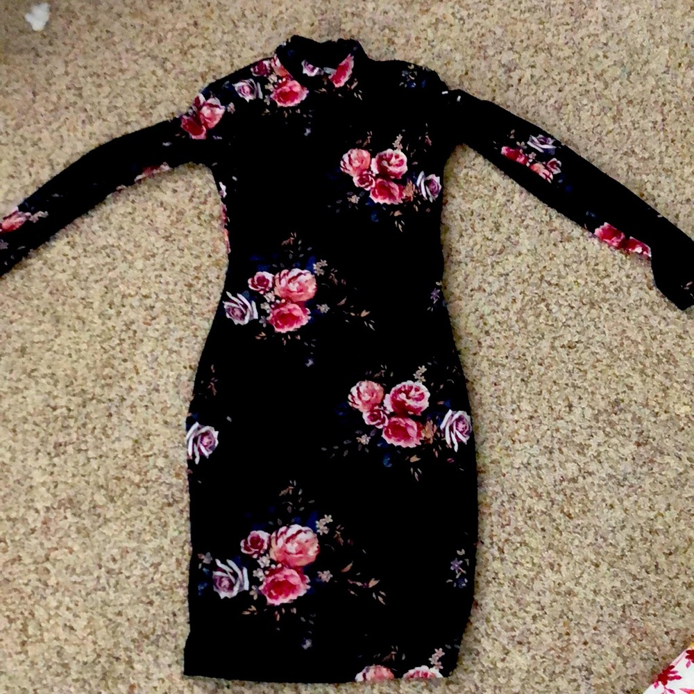 It is a dress with flowers